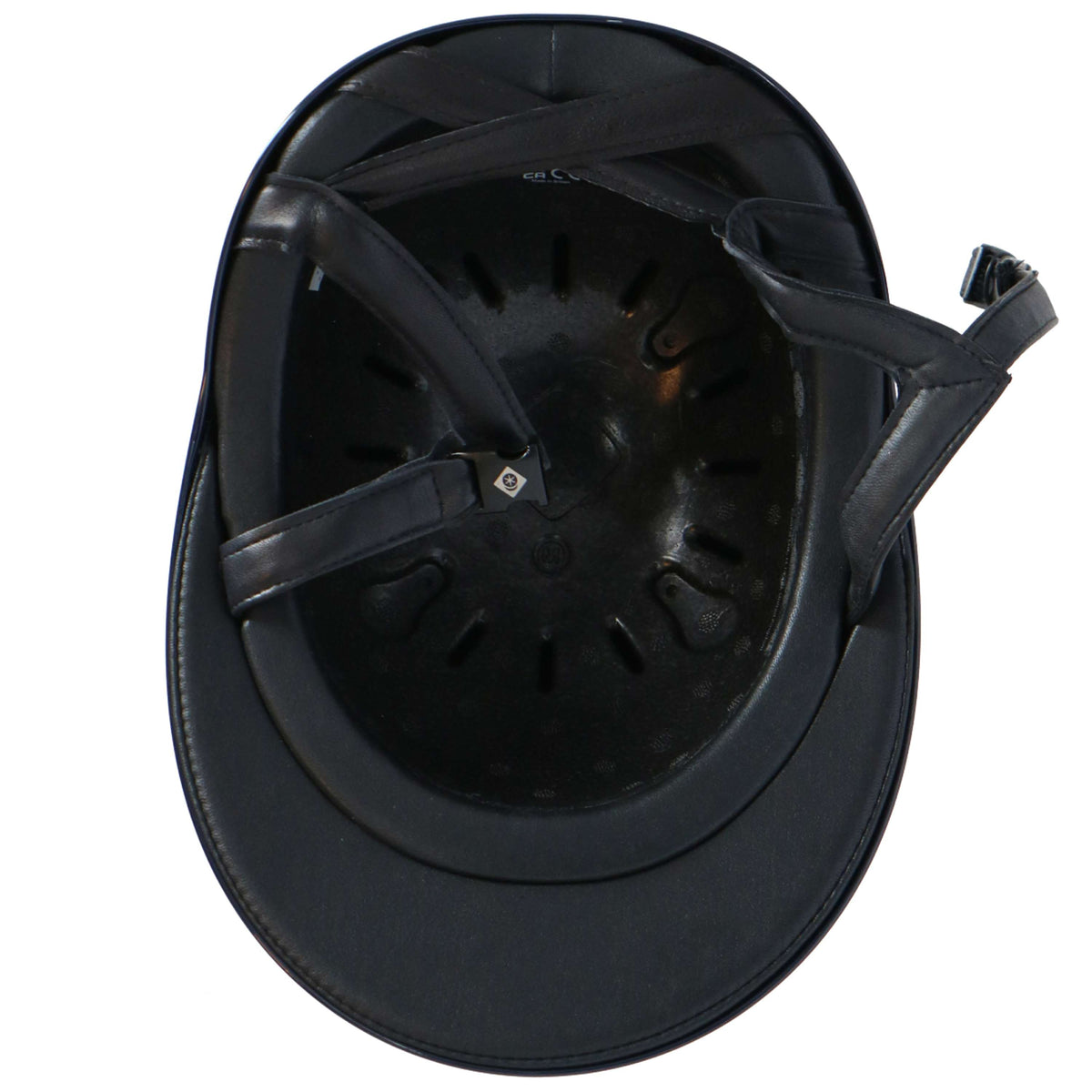 Charles Owen Casco da equitazione Halo Luxe Blu marino/platino lucido