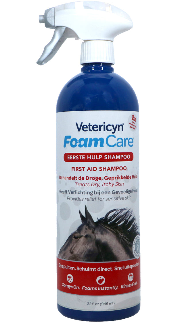 Vetericyn FoamCare Shampoo medicato per cavalli