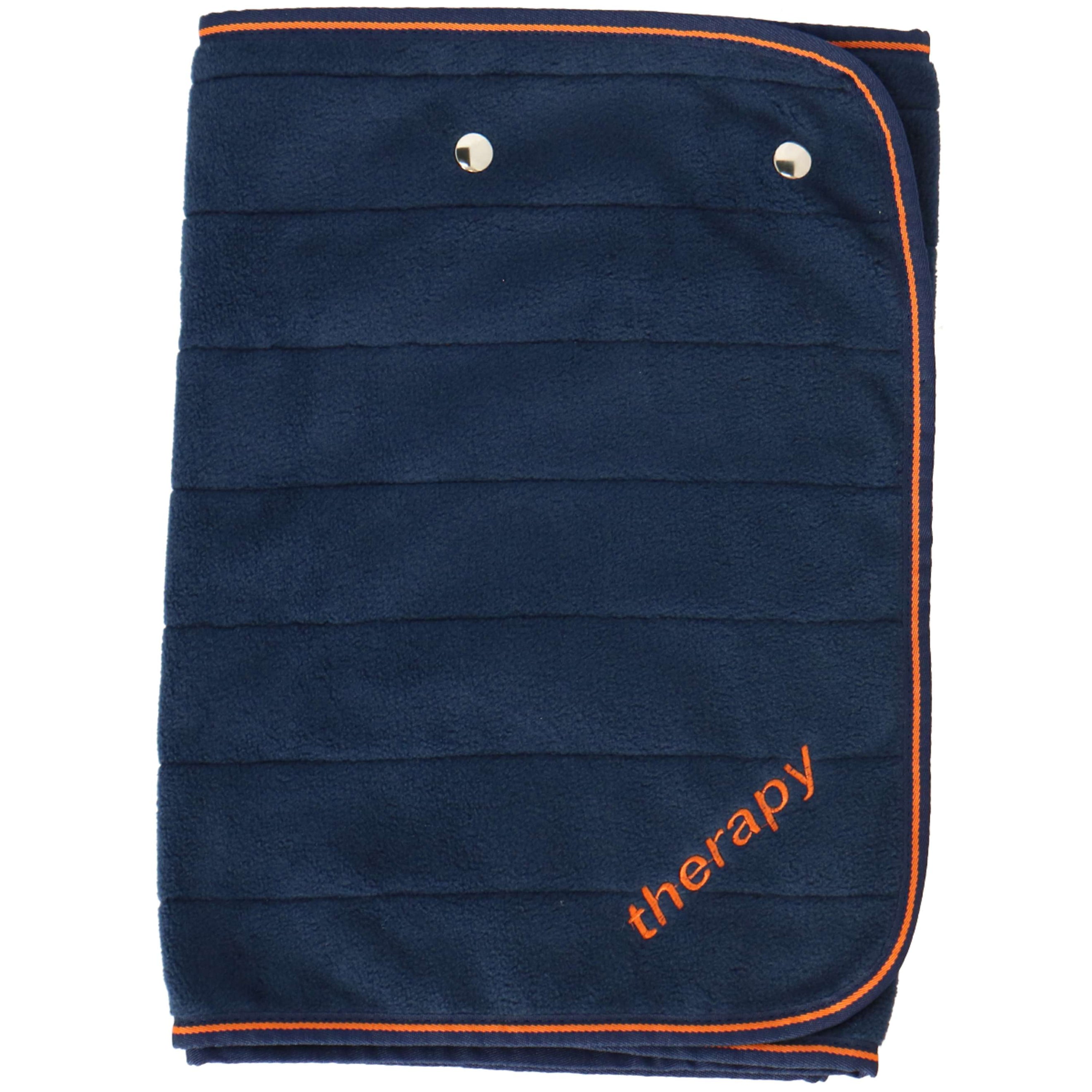 Bucas Coperta in Pile Therapy Blu marino/arancione