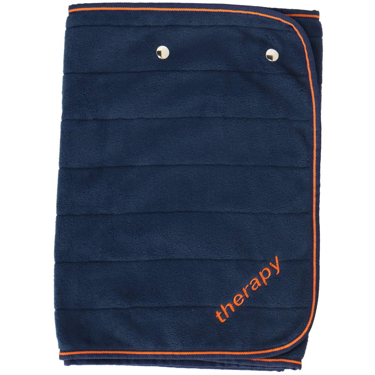 Bucas Coperta in Pile Therapy Blu marino/arancione