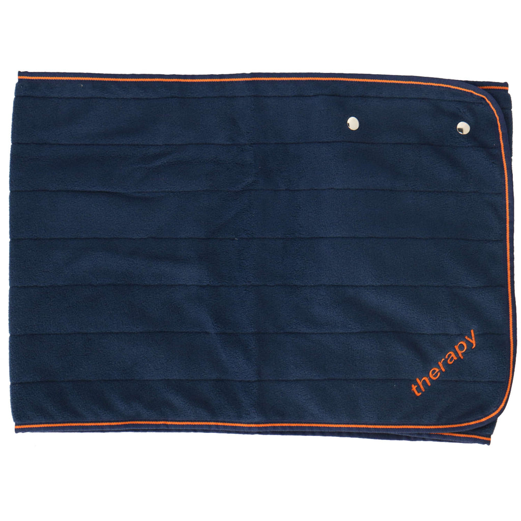 Bucas Coperta in Pile Therapy Blu marino/arancione