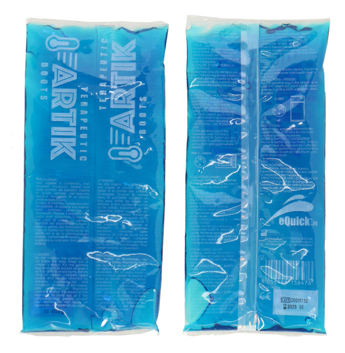 eQuick Gel Packs eArtik 2 Pezzi