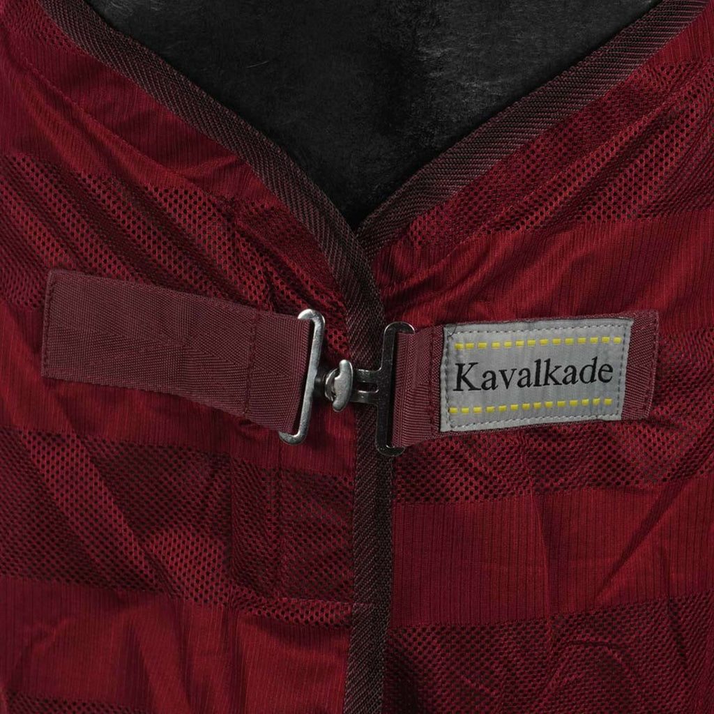 Kavalkade Coperta Antimosche Stripe Bordeaux
