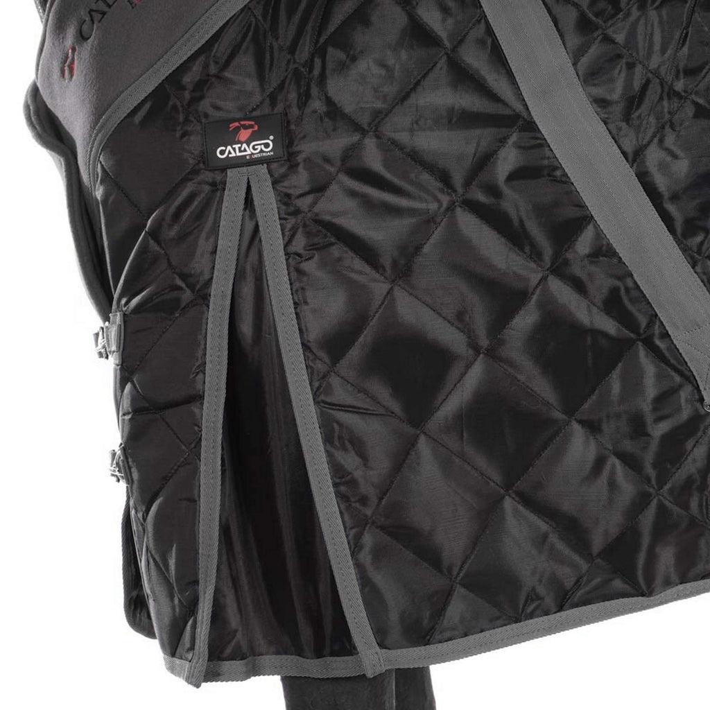 Catago Coperta da scuderia 100g Nero/Grigio