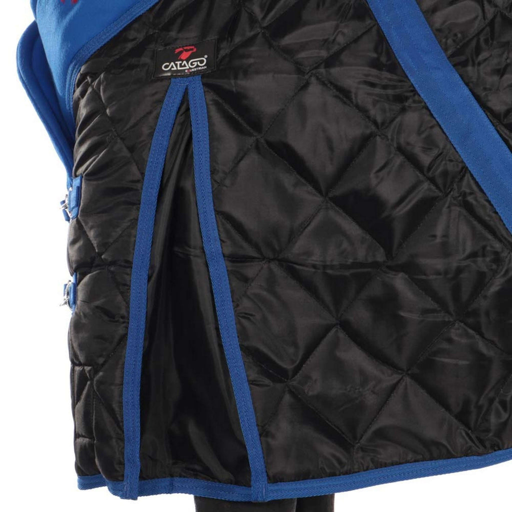 Catago Coperta da scuderia 300g Nero/Blu