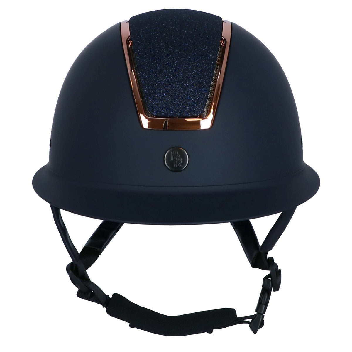 BR Casco da equitazione Omega Painted Glitter Navy/Rose