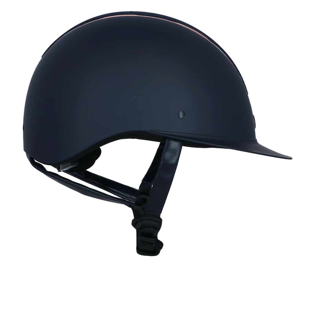BR Casco da equitazione Omega Painted Glitter Navy/Rose