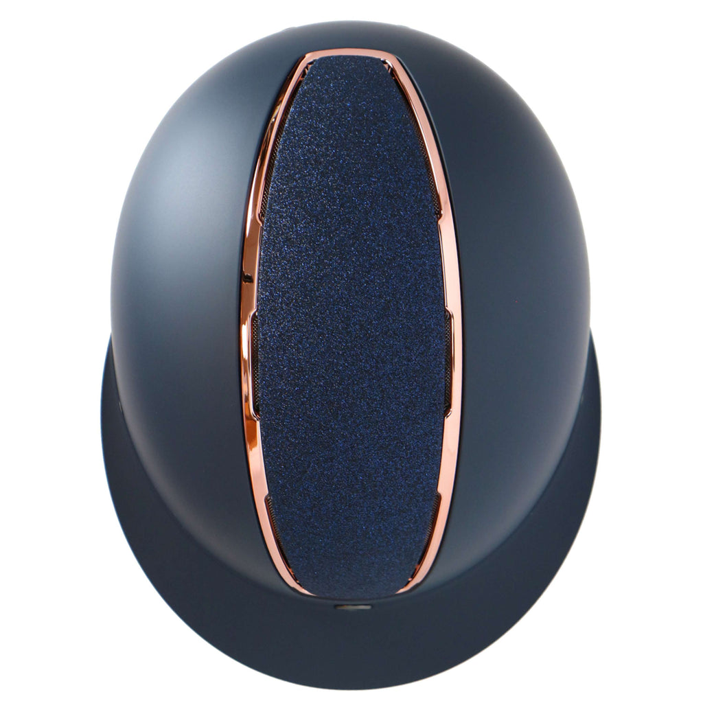 BR Casco da equitazione Omega Painted Glitter Navy/Rose