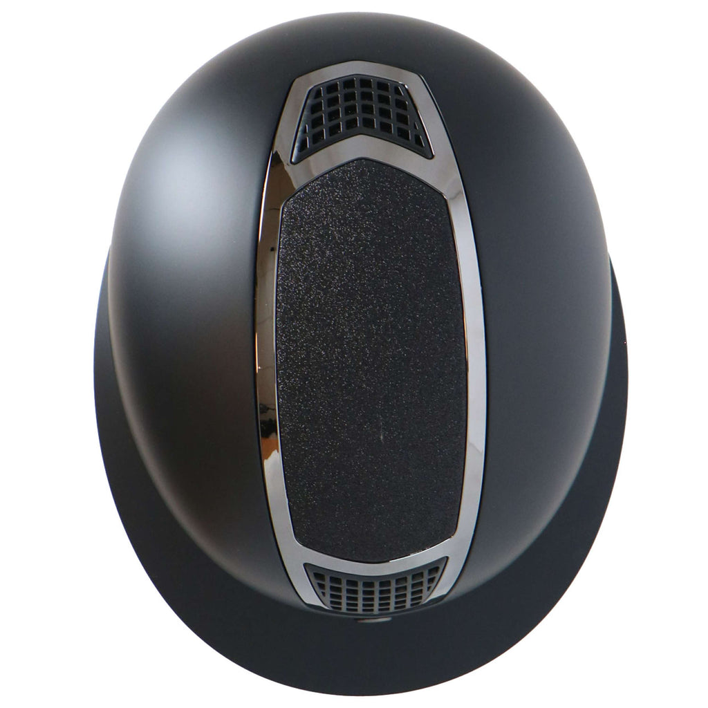 BR Casco da equitazione Lambda Plus Glitter Nero/Canna di fucile