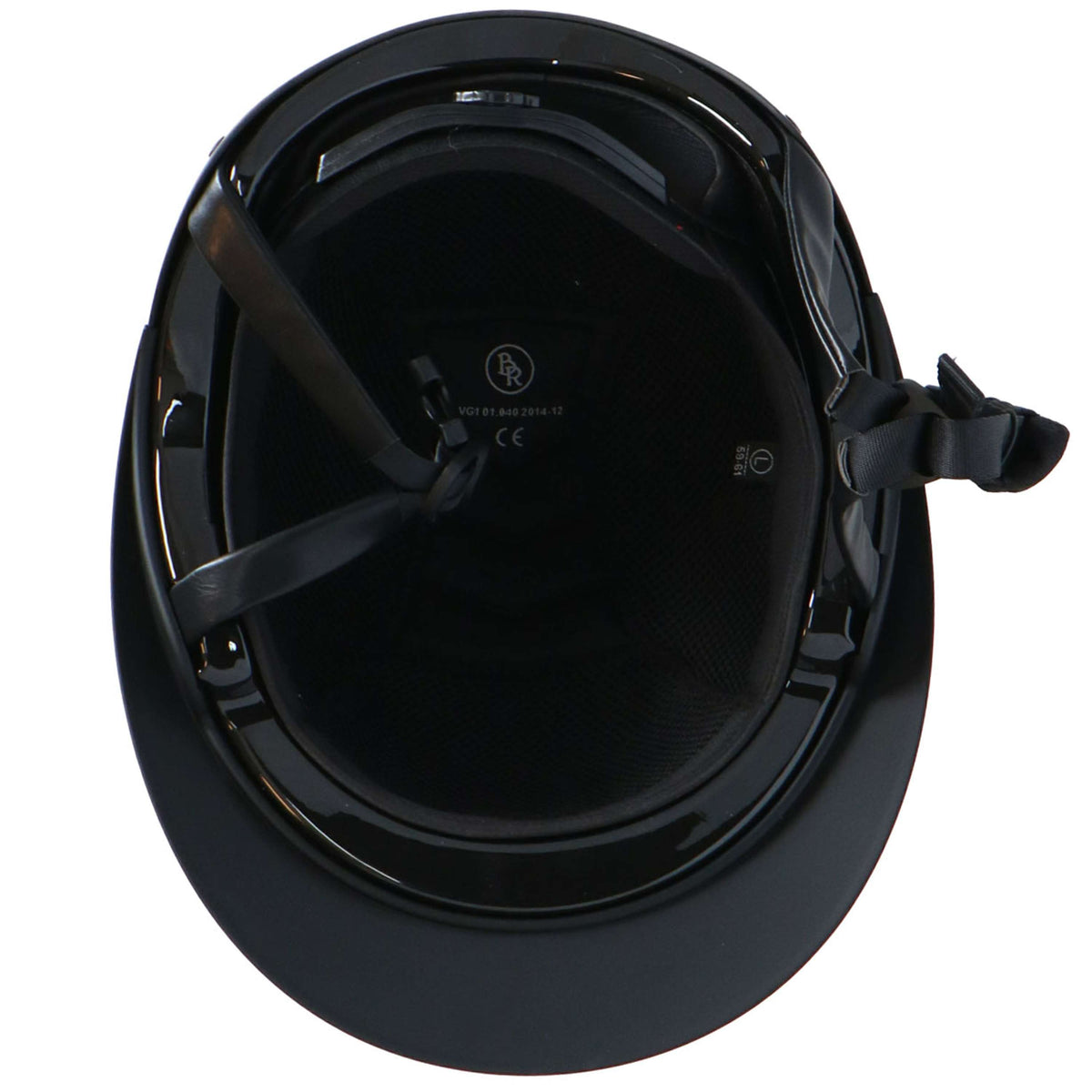 BR Casco da equitazione Lambda Plus Glitter Nero/Canna di fucile