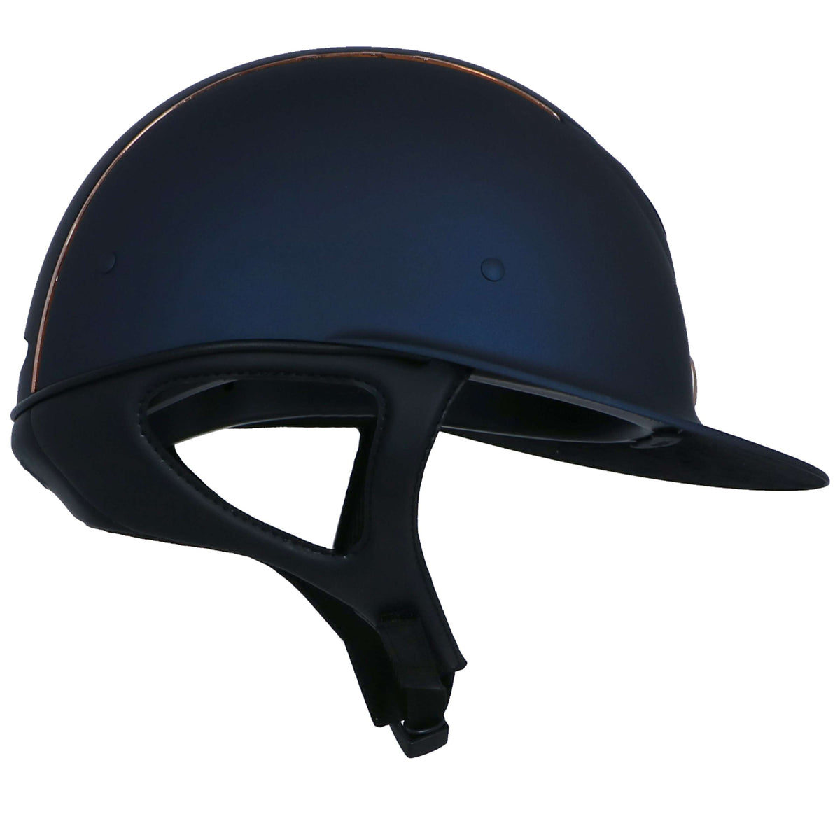 OneK Casco da equitazione Avancé Matt Linee Rosegold Navy