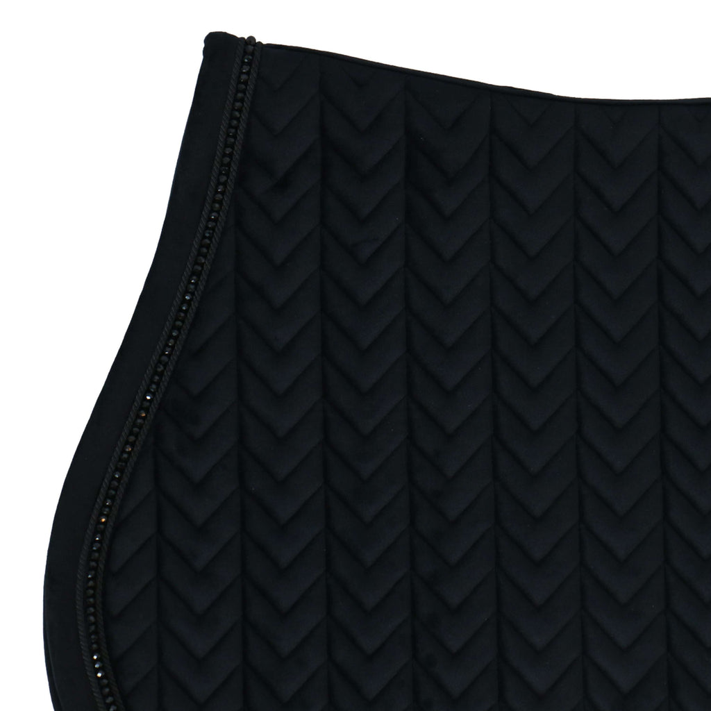 Kentucky Horsewear Sottosella Velvet Pearls Saltando Nero