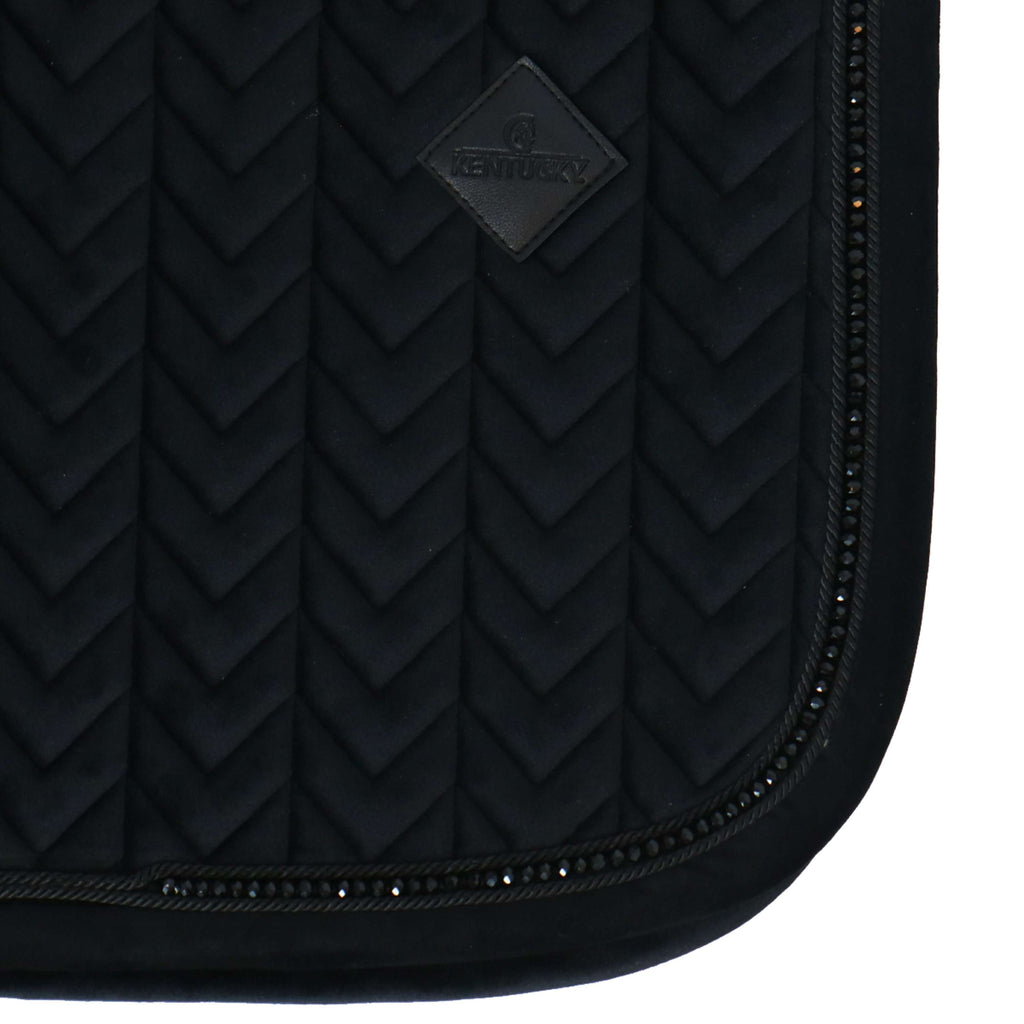 Kentucky Horsewear Sottosella Velvet Pearls Saltando Nero