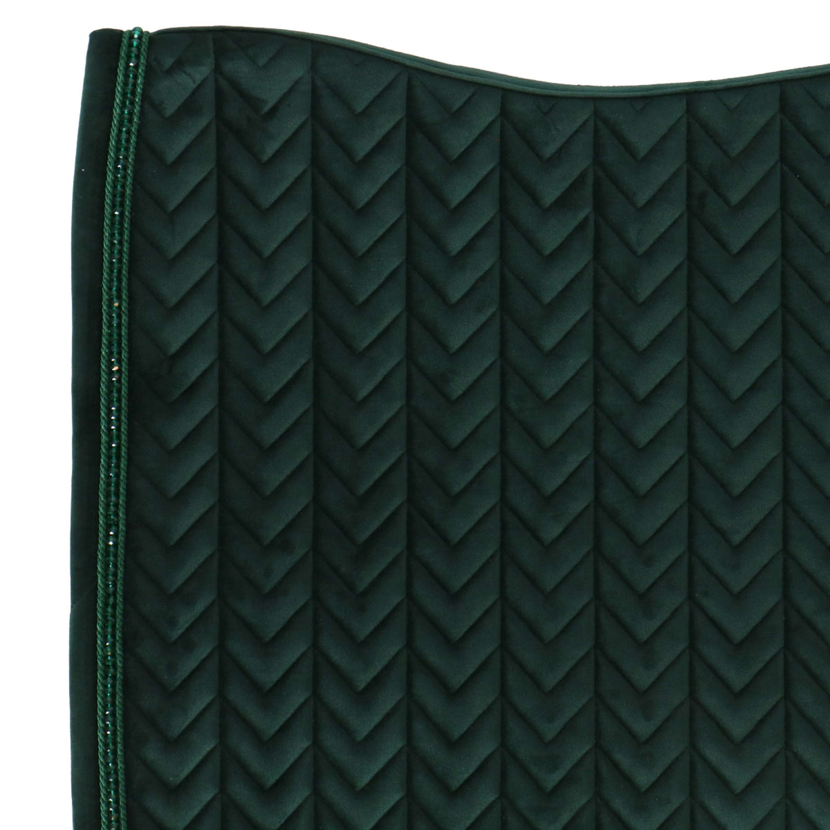 Kentucky Horsewear Sottosella Velvet Pearls Dressage Pine Green