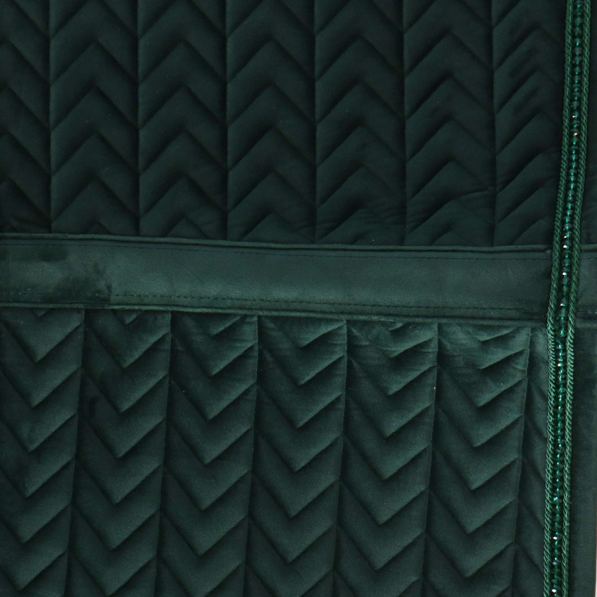 Kentucky Horsewear Sottosella Velvet Pearls Dressage Pine Green
