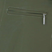 HKM Pantaloni da Equitazione Liv High Waist Silicon Full Grip Verde scuro