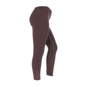 HKM Pantaloni da Equitazione Lea Silicon Full Grip Marrone scuro