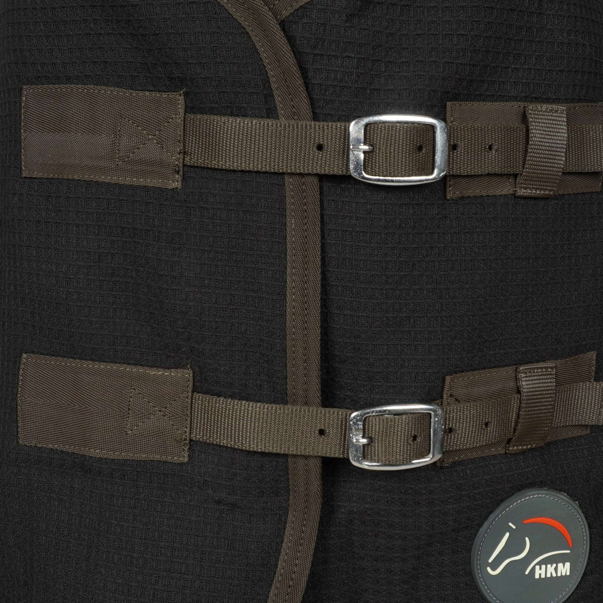 HKM Coperta da scuderia Oakland Waffeloptik Nero