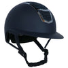 HKM Casco da equitazione Glamour Shield Blu scuro/Argento