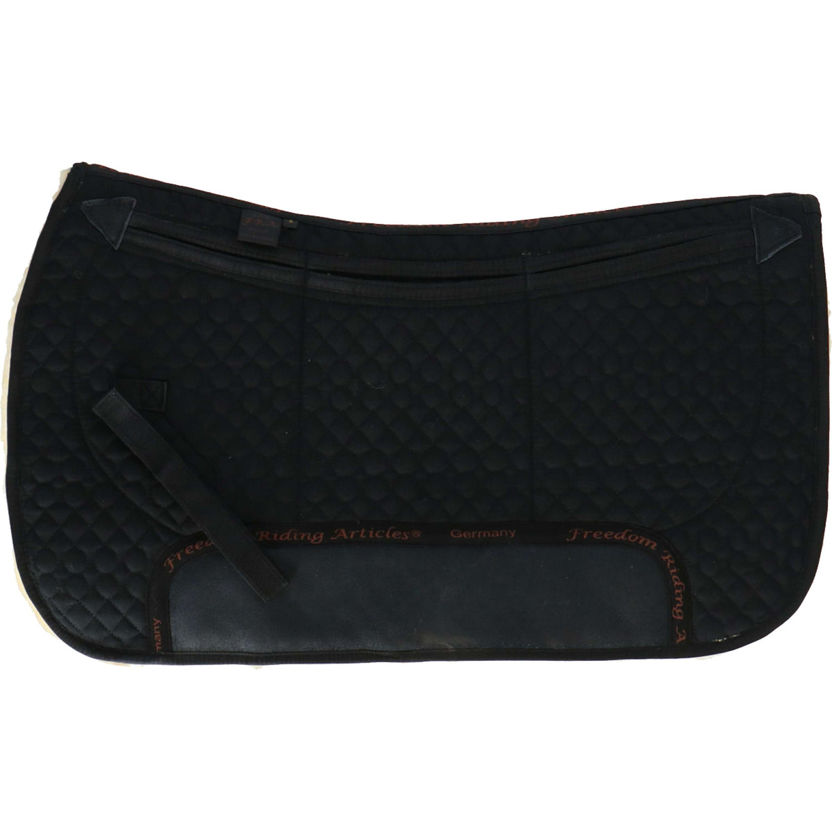 F.R.A. Westernpad De Luxe Extra Pelliccia Completa 3 Tasche con Inserti Nero/Naturale