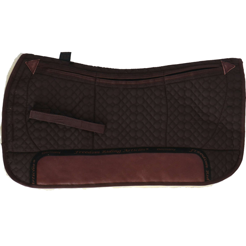 F.R.A. Westernpad De Luxe Extra Pelliccia Completa 3 Tasche con Inserti Marrone/Naturale