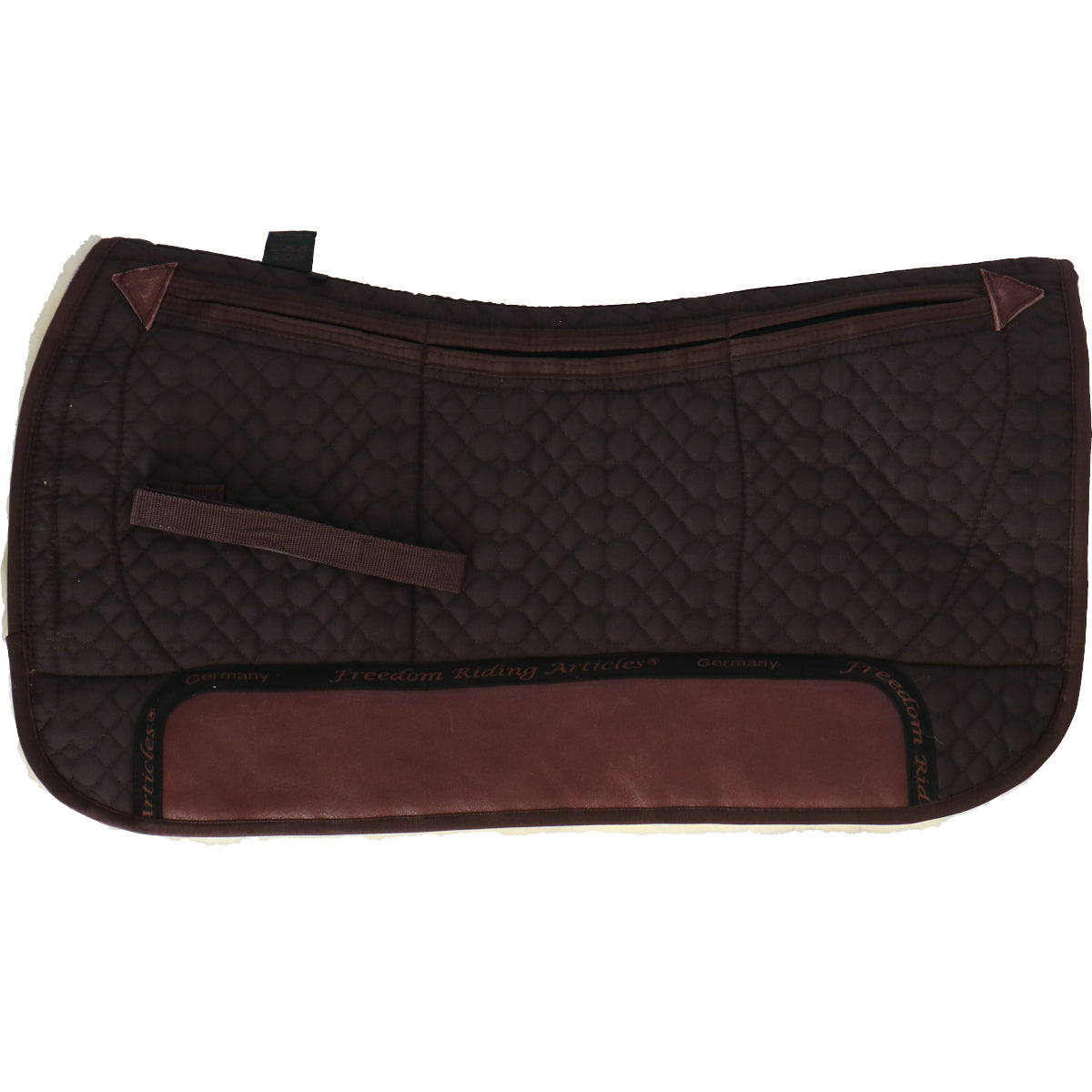 F.R.A. Westernpad De Luxe Extra Pelliccia Completa 3 Tasche con Inserti Marrone/Naturale