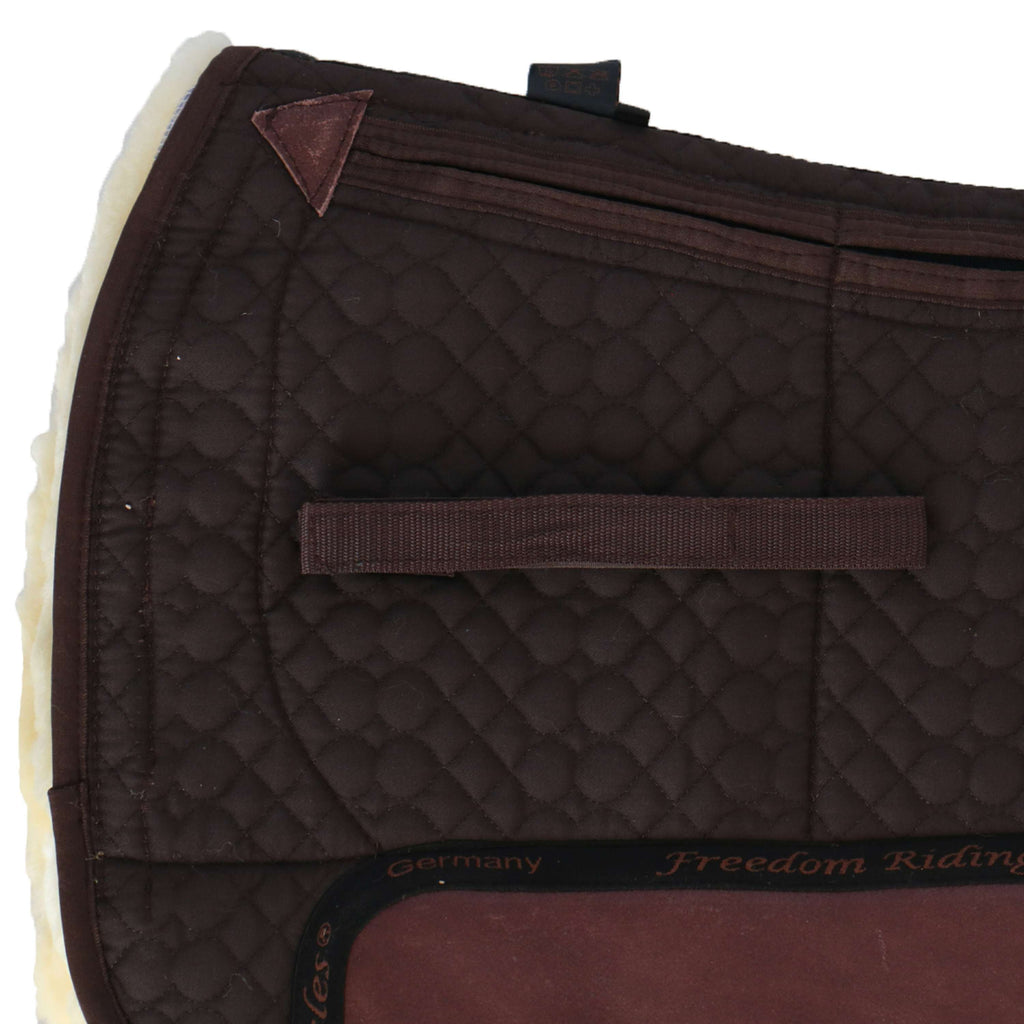 F.R.A. Westernpad De Luxe Extra Pelliccia Completa 3 Tasche con Inserti Marrone/Naturale