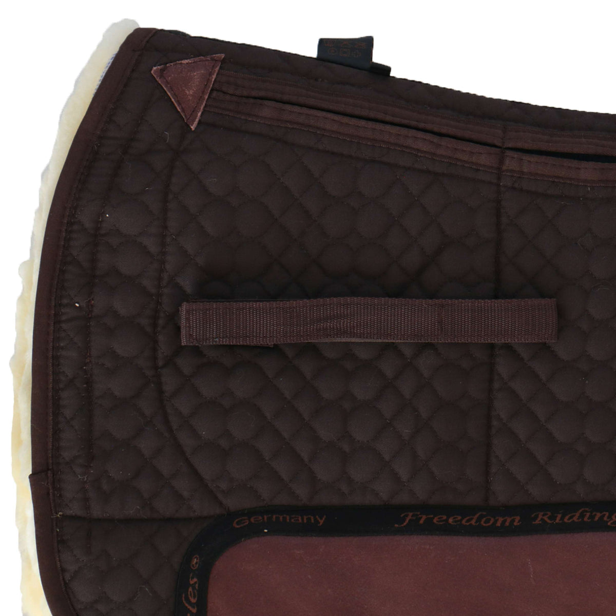 F.R.A. Westernpad De Luxe Extra Pelliccia Completa 3 Tasche con Inserti Marrone/Naturale
