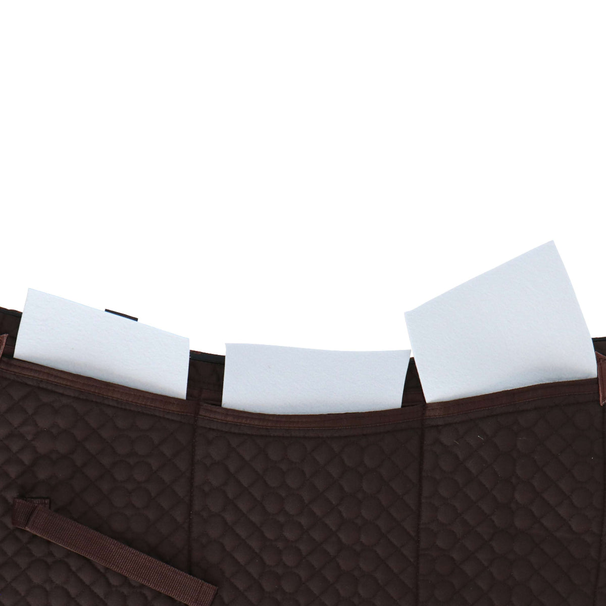F.R.A. Westernpad De Luxe Extra Pelliccia Completa 3 Tasche con Inserti Marrone/Naturale