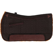 F.R.A. Westernpad De Luxe Extra Pelliccia Completa 3 Tasche con Inserti Marrone/Cappuccino