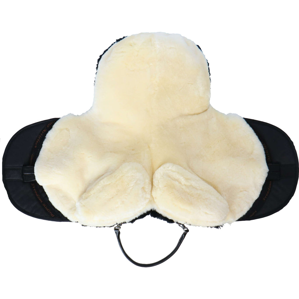 F.R.A. Cuscino per monta a pelo Macon Extra Merino Nero/Naturale