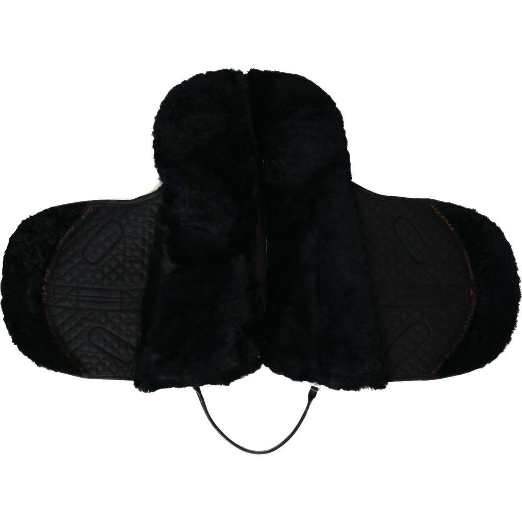 F.R.A. Cuscino per monta a pelo Macon Extra Merino Nero/Naturale