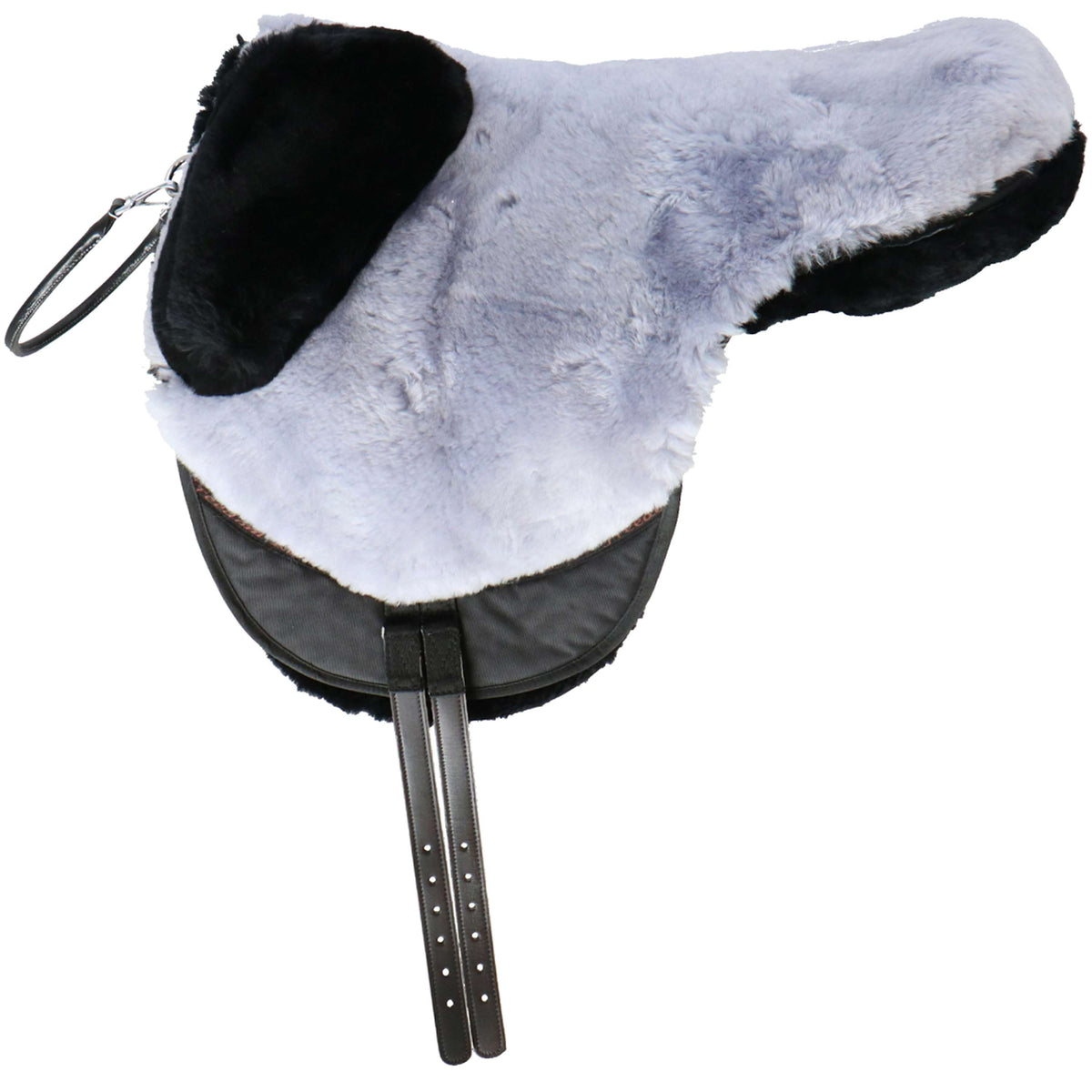 F.R.A. Cuscino per monta a pelo Macon Extra Merino Nero/Grigio