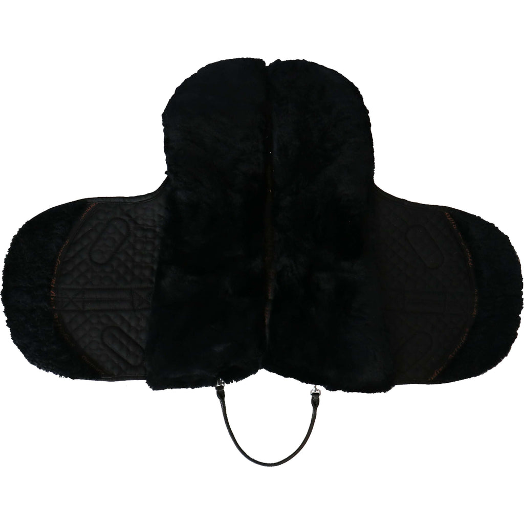 F.R.A. Cuscino per monta a pelo Macon Extra Merino Nero/Grigio