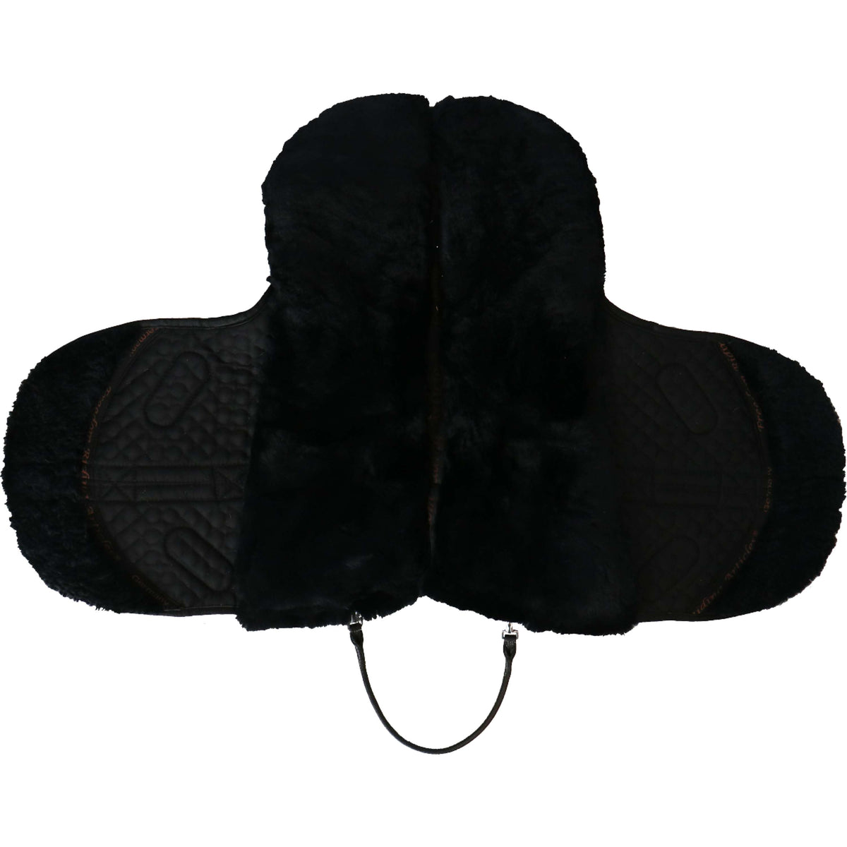 F.R.A. Cuscino per monta a pelo Macon Extra Merino Nero/Grigio