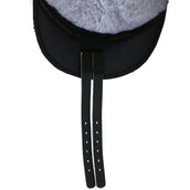 F.R.A. Cuscino per monta a pelo Macon Extra Merino Nero/Grigio