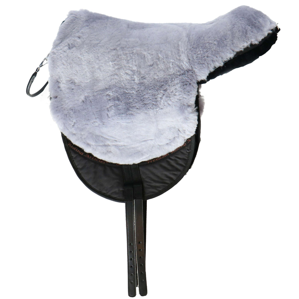 F.R.A. Cuscino per monta a pelo Macon Merino Nero/Grigio