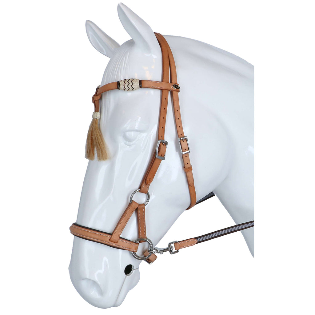 F.R.A. Briglia senza Morso Shango Side Pull Western Look Naturale