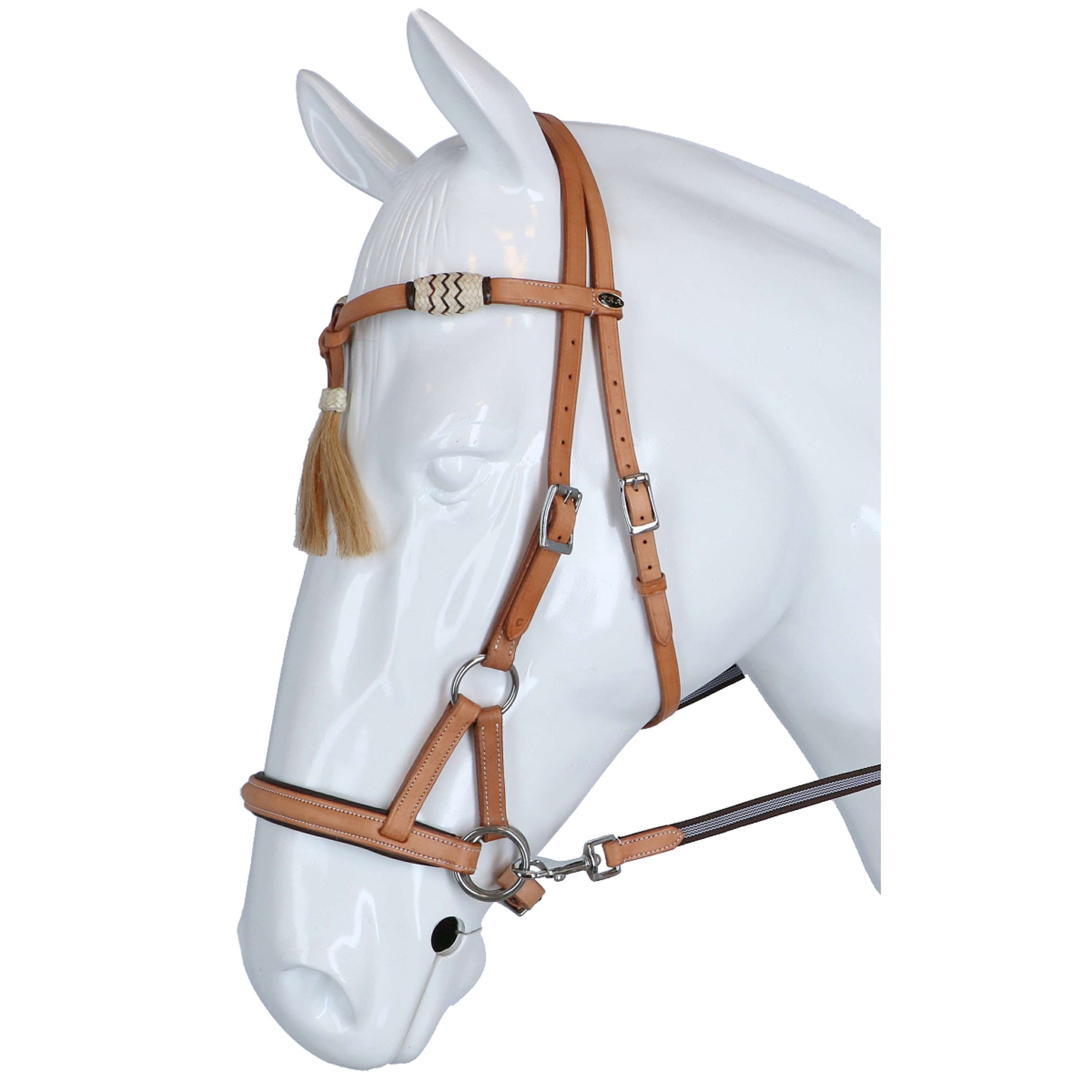 F.R.A. Briglia senza Morso Shango Side Pull Western Look Naturale