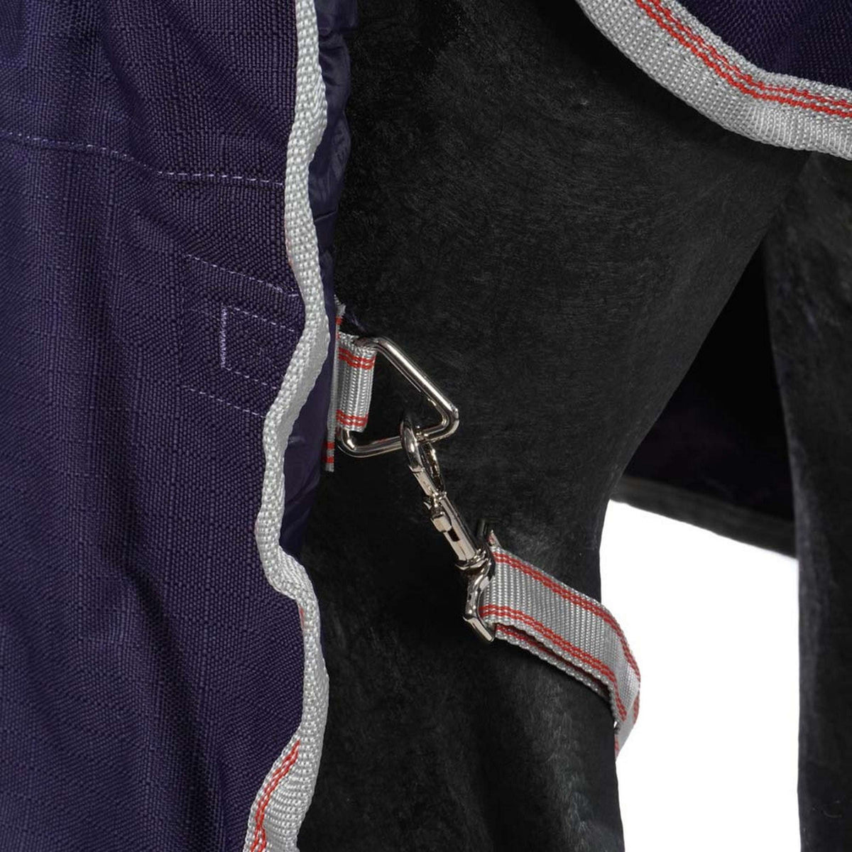 Weatherbeeta Coperta Impermeabile Comfitec Essential Detach-A-Neck Lite Plus 1200D 50g Navy/Silver/Red