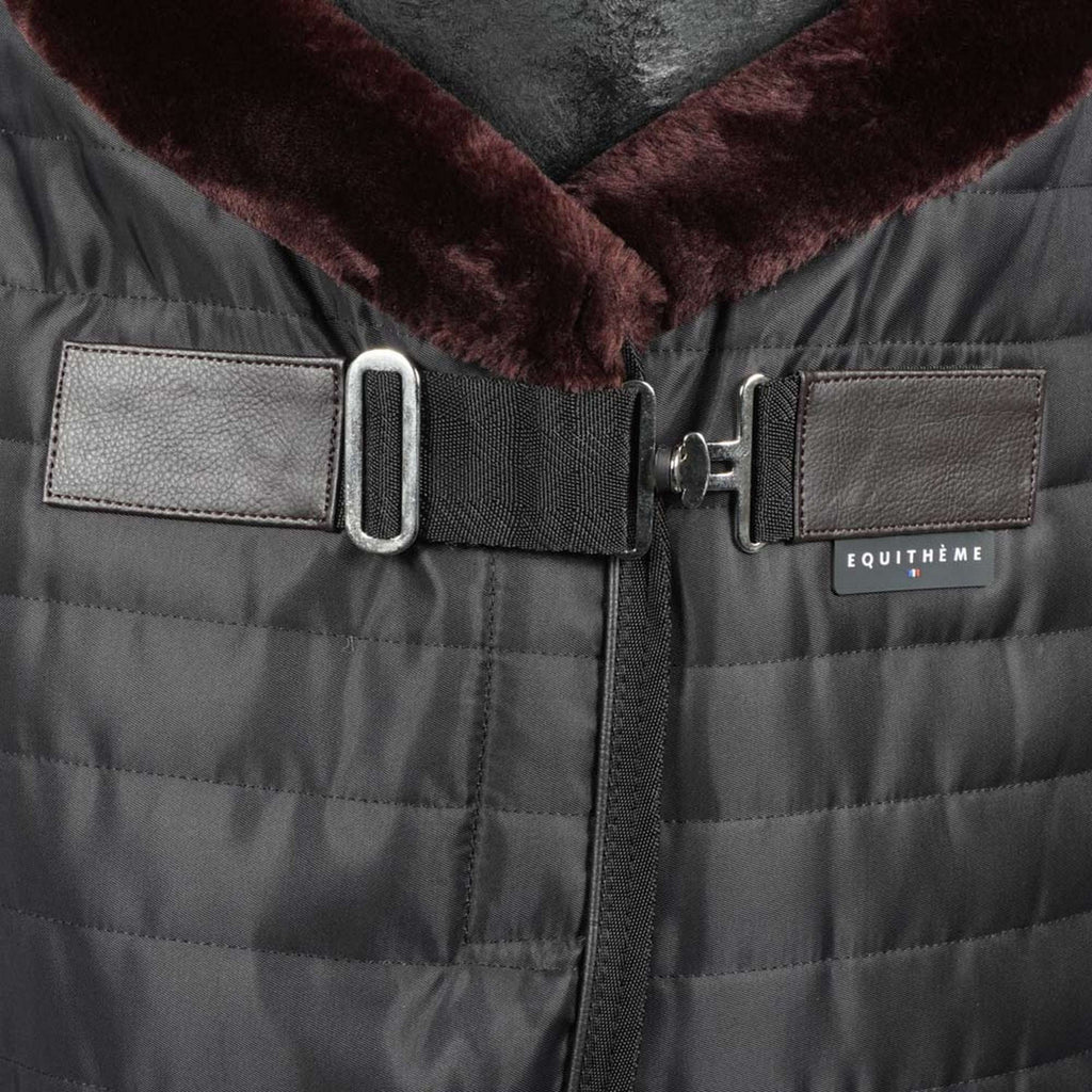EQUITHÈME Coperta da scuderia Teddy Nero/Marrone