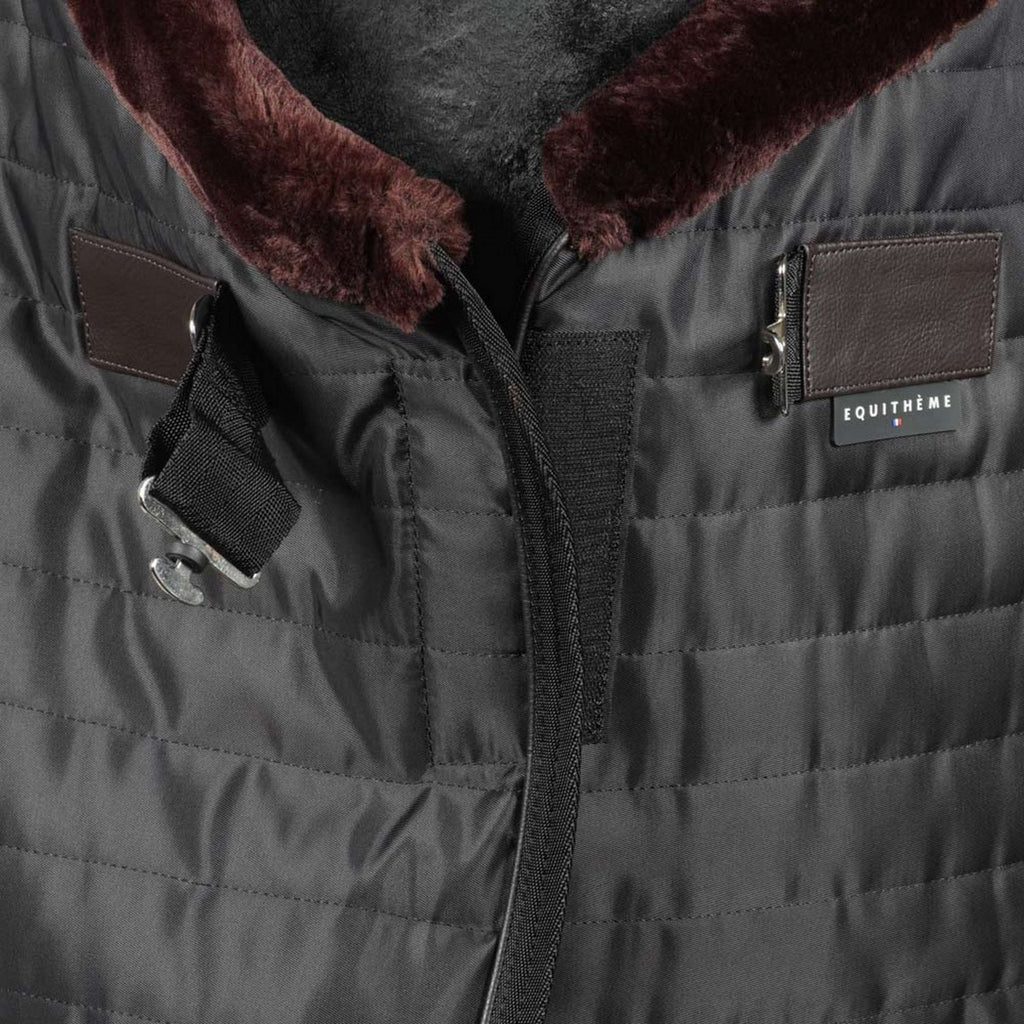 EQUITHÈME Coperta da scuderia Teddy Nero/Marrone