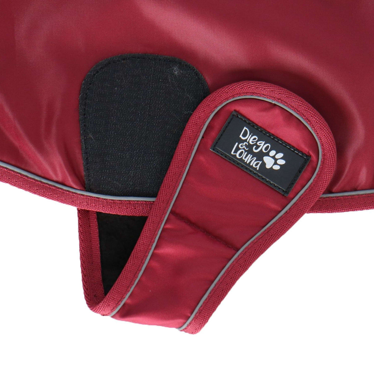 Diego & Louna Coperta per Cani Nylon Bordeaux