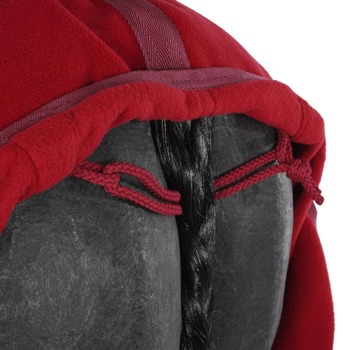 EQUITHÈME Coperta da esercizio Teddy Fleece Bordeaux