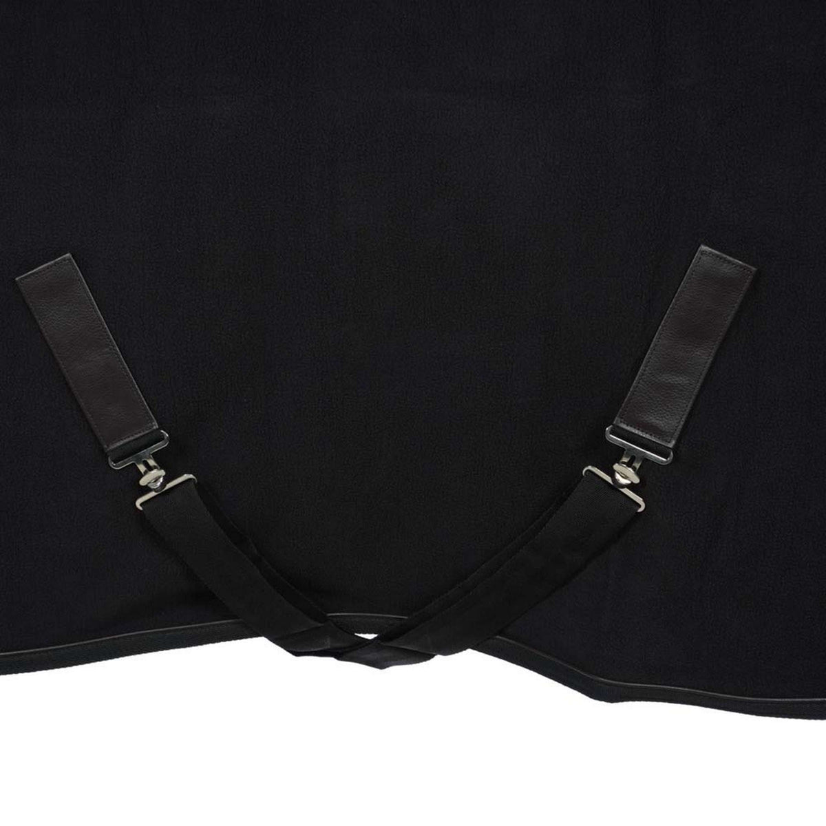 EQUITHÈME Coperta in Pile Teddy Nero/Marrone