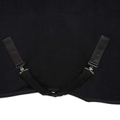 EQUITHÈME Coperta in Pile Teddy Nero/Marrone