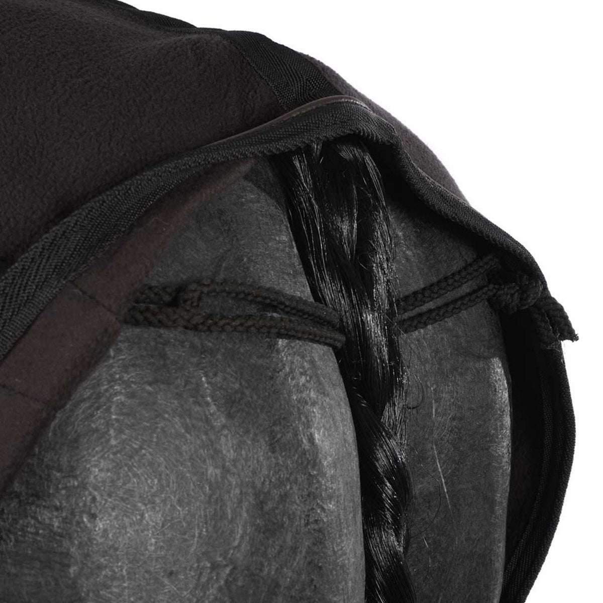 EQUITHÈME Coperta in Pile Teddy Nero/Marrone