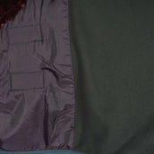 EQUITHÈME Coperta in Pile Teddy Verde/Marrone