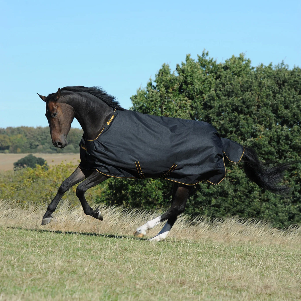 Bucas Irish Turnout Big Neck 50g Nero/Oro