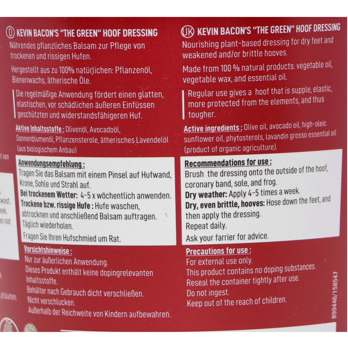 Kevin Bacons Balsamo per Zoccoli The Green